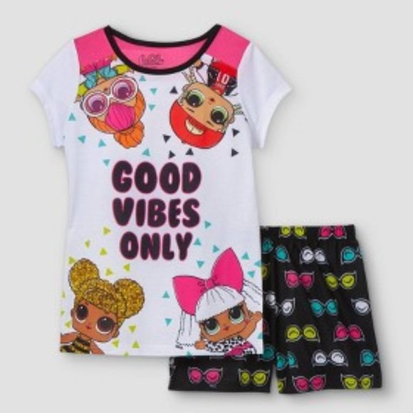 Girls L.O.L. Surprise! 2-Piece Pajama Set, Size Small - Picture 1 of 4